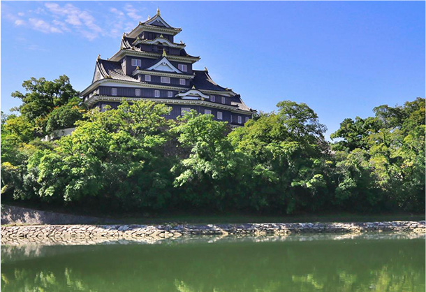 岡山城の写真
