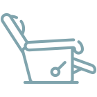 リクライニングのアイコン