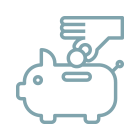 貯金箱のアイコン